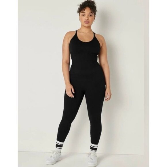 Pink Active Seamless One Piece Jumpsuit Racerback Catsuit Athleisure Size Small - Picture 1 of 7